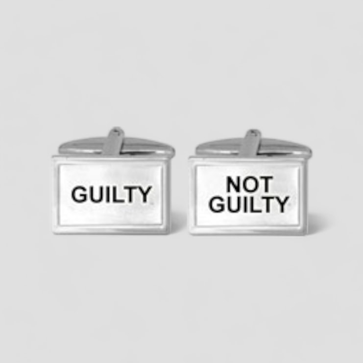 Guilty & Not Guilty Cufflinks