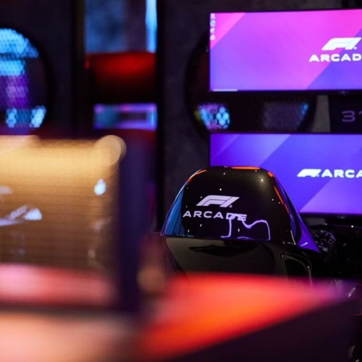 F1® Arcade Simulator Racing Experience with Prosecco and Small Plates for Two