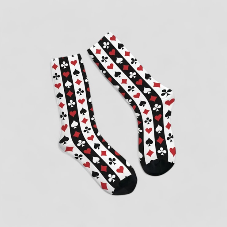 Clubs, Diamonds, Hearts & Spades Socks