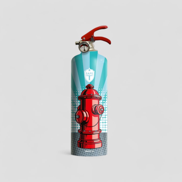 Fire Extinguisher - Pop Art Fire Hydrant Design