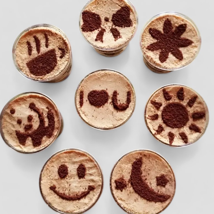 Set Of Coffee Stencils Set Of Coffee Stencils