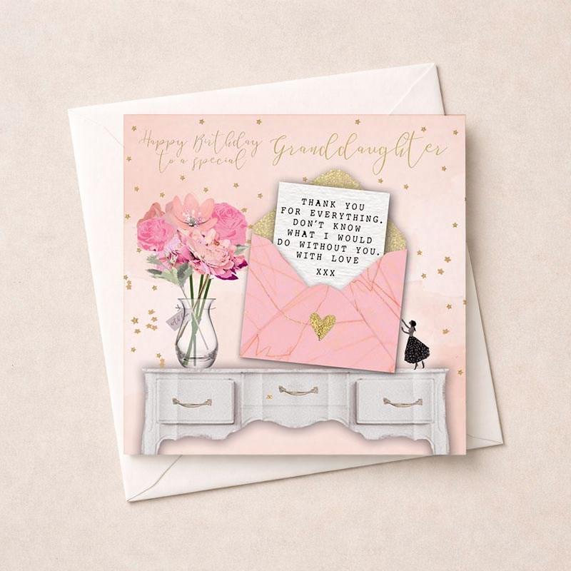 An image of Birthday Card - A Special Granddaughter