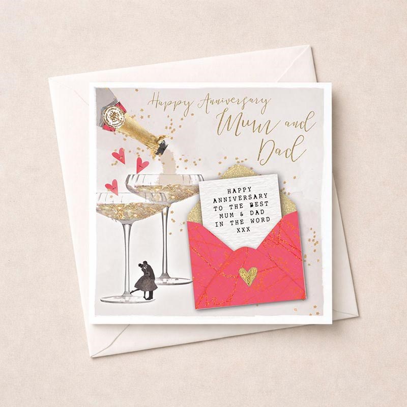 An image of Anniversary Card - Mum and Dad