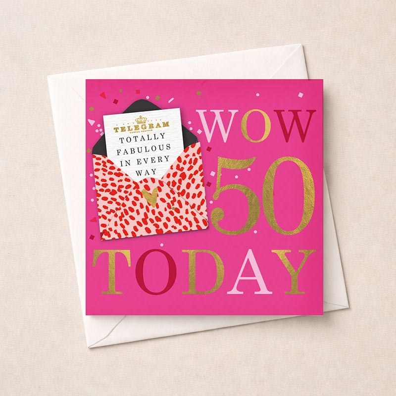 An image of Age 50 Birthday Card - Yay 50 Today
