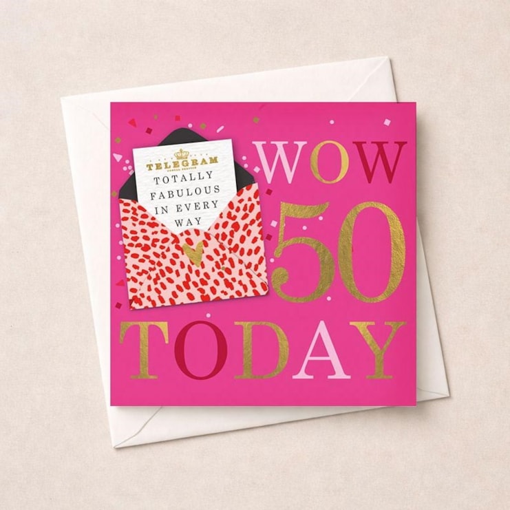 Age 50 Birthday Card - Yay 50 Today Age 50 Birthday Card - Yay 50 Today