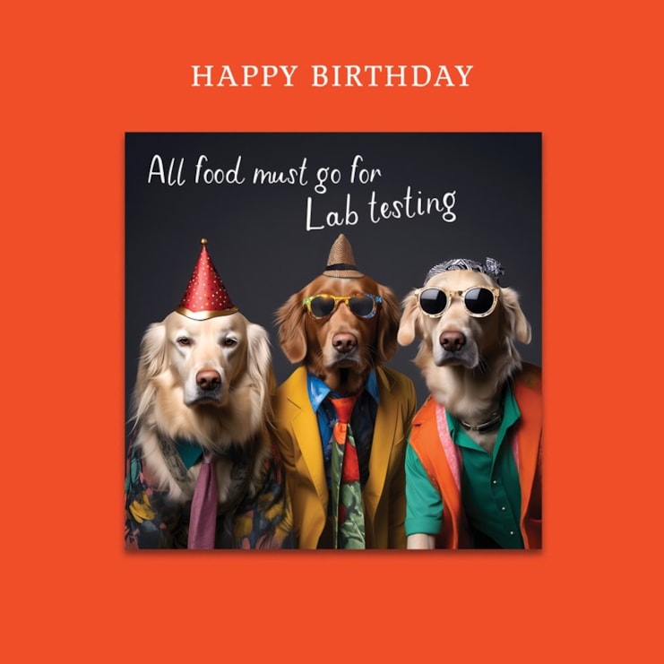 Magnet Card - All Food Must Go For Lab Testing Magnet Card - All Food Must Go For Lab Testing