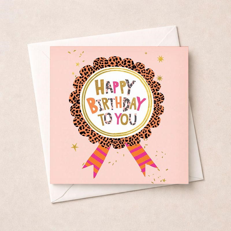 An image of Birthday Card - Birthday Rosette