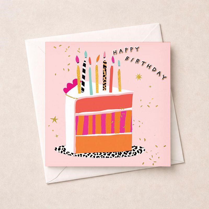 An image of Birthday Card - Slice Of Birthday Cake