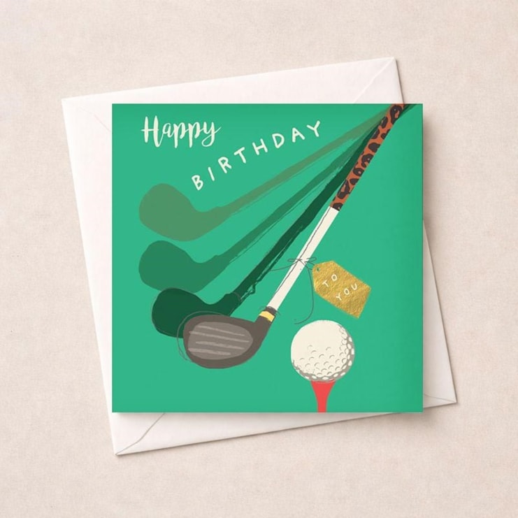Birthday Card - Golfer Birthday Card - Golfer
