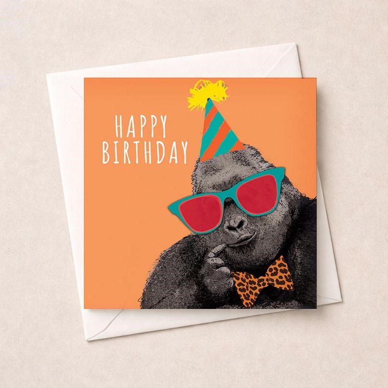 An image of Birthday Card - Gorilla