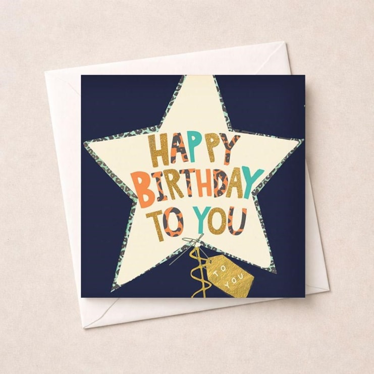 Birthday Card - Star Balloon Birthday Card - Star Balloon