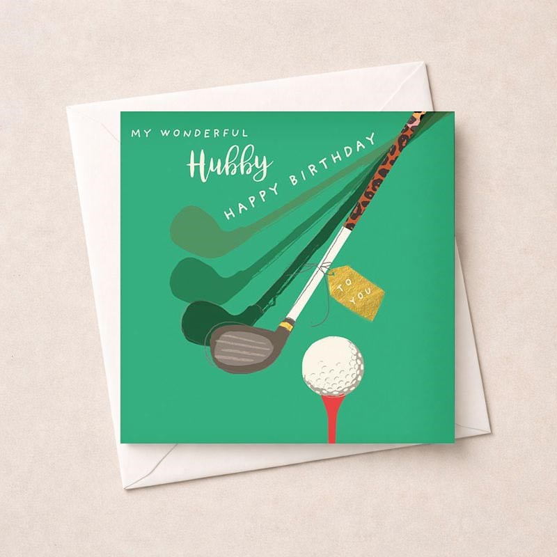 An image of Husband Birthday Card - Golf