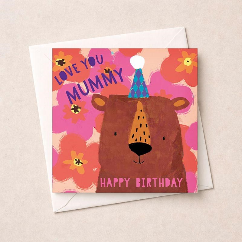 An image of Mummy Birthday Card - Big Bear