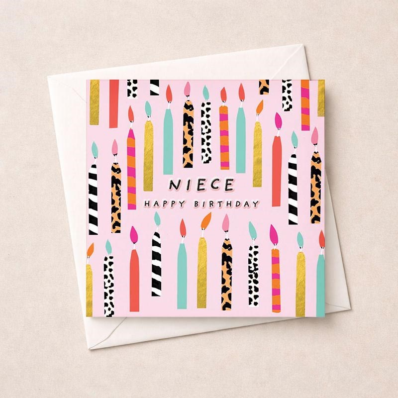 An image of Niece Birthday Card - Birthday Candles