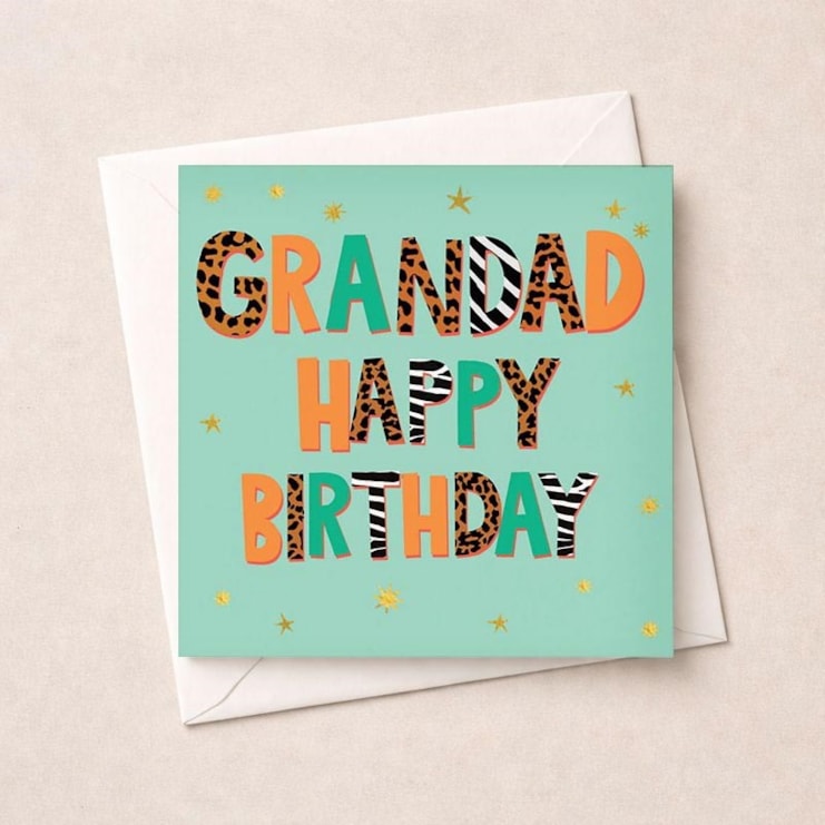 Grandad Birthday Card - Spots & Stripes Grandad Birthday Card - Spots & Stripes