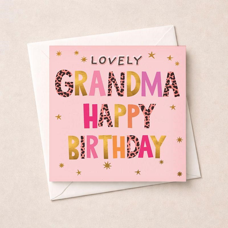 An image of Grandma Birthday Card - Lovely Grandma