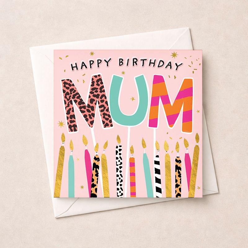 An image of Mum Birthday Card - Candles
