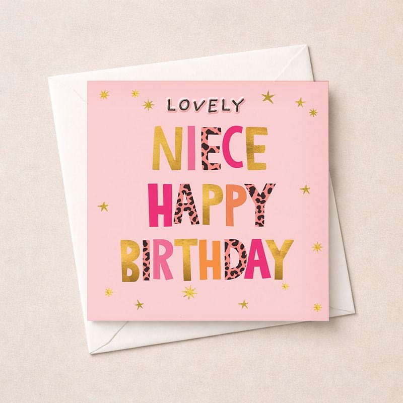 An image of Niece Birthday Card - Lovely Niece