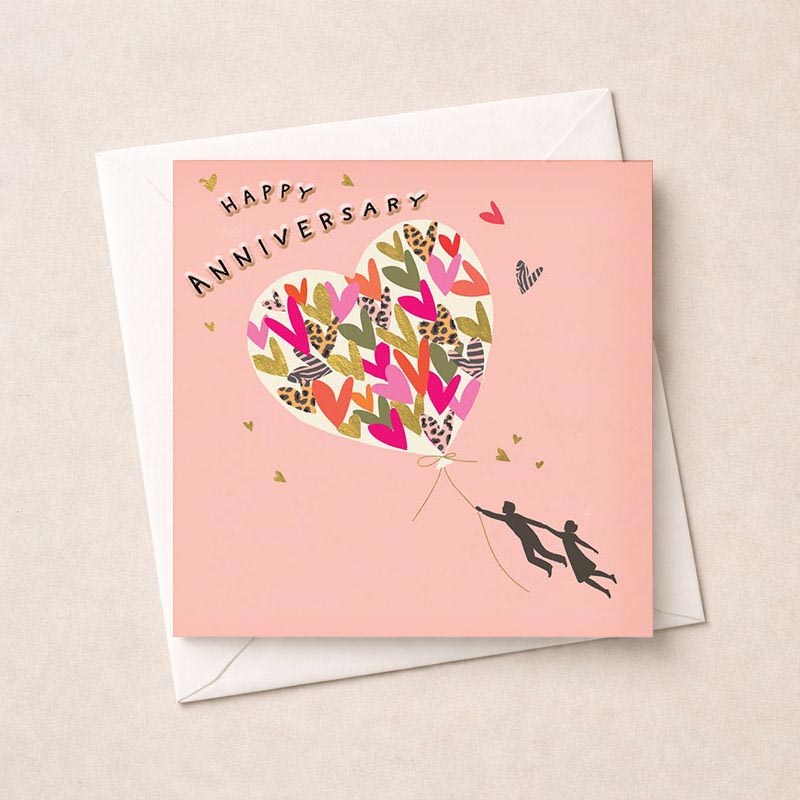 An image of Anniversary Card - Balloon Of Hearts