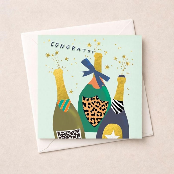 Congratulations Card - Popping Bottles Congratulations Card - Popping Bottles