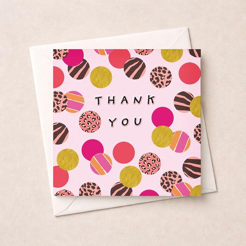 An image of Thank You Card - Dots