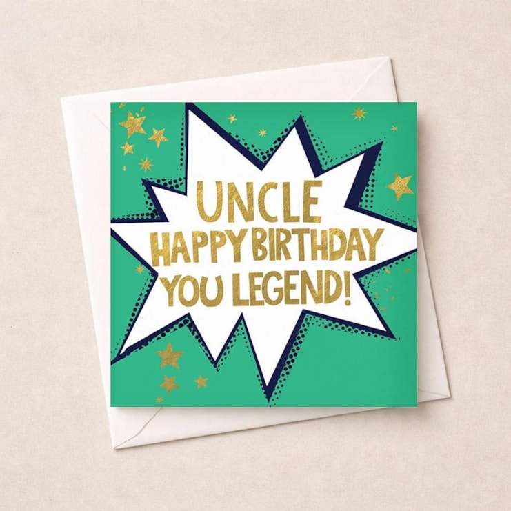 Uncle Birthday Card - Words Uncle Birthday Card - Words
