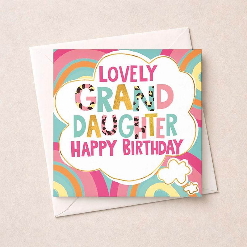 An image of Granddaughter Birthday Card - Cloud