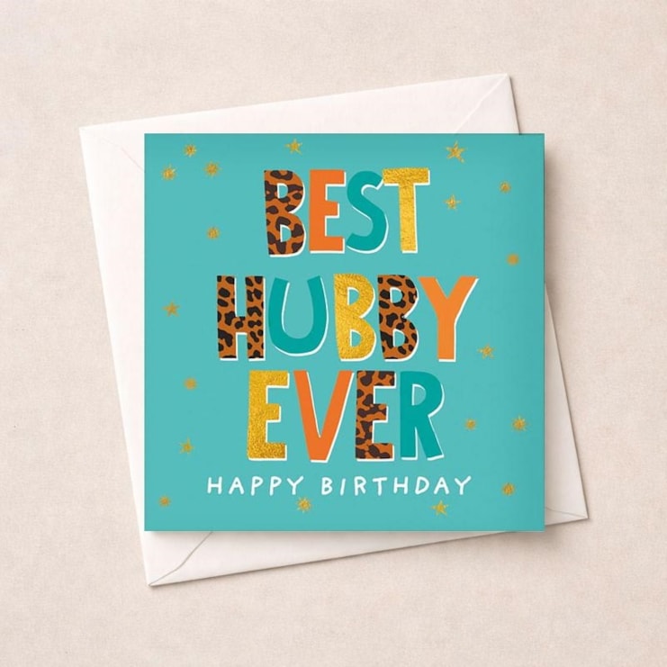Husband Birthday Card - Words Husband Birthday Card - Words