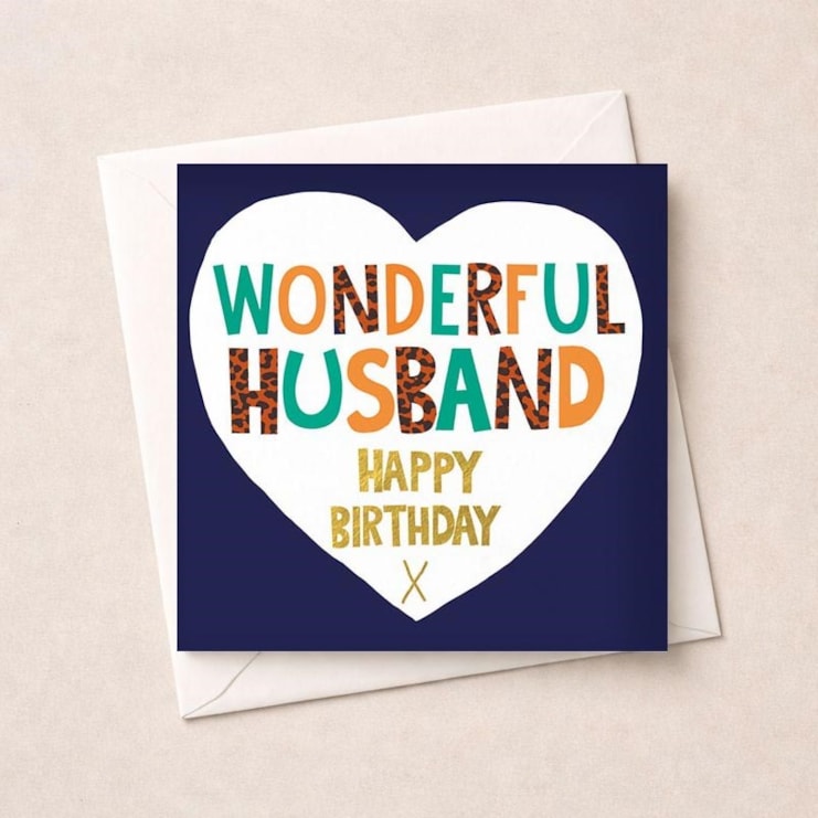 Husband Birthday Card - Heart Husband Birthday Card - Heart