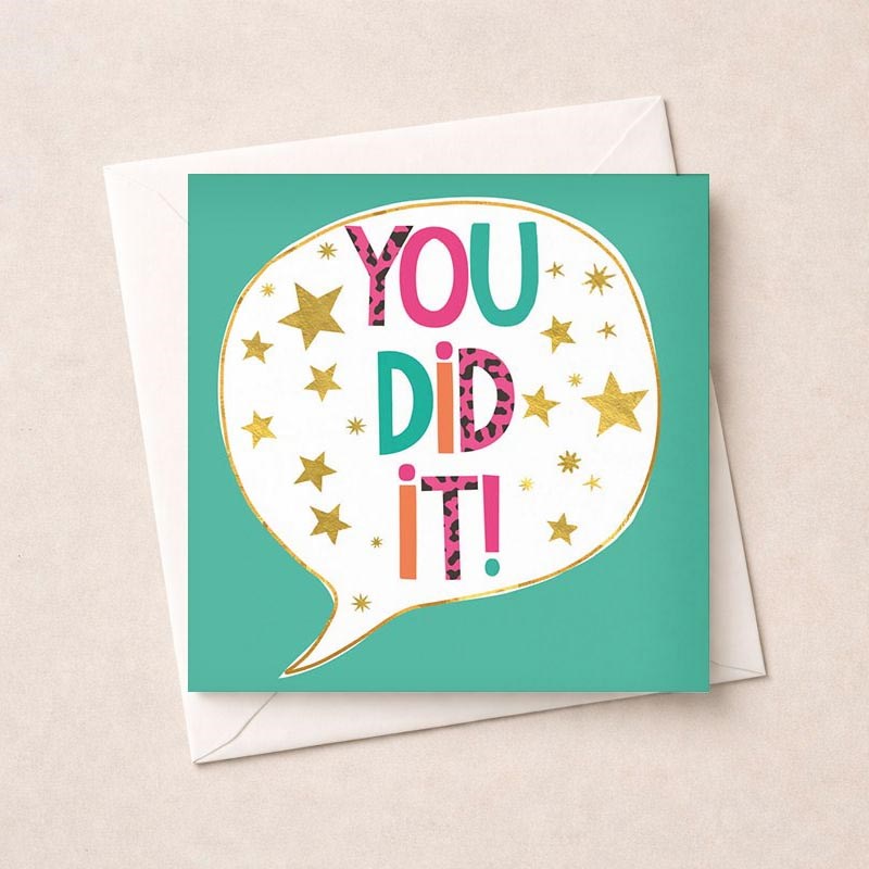 An image of Congratulations Card - Speech Bubble