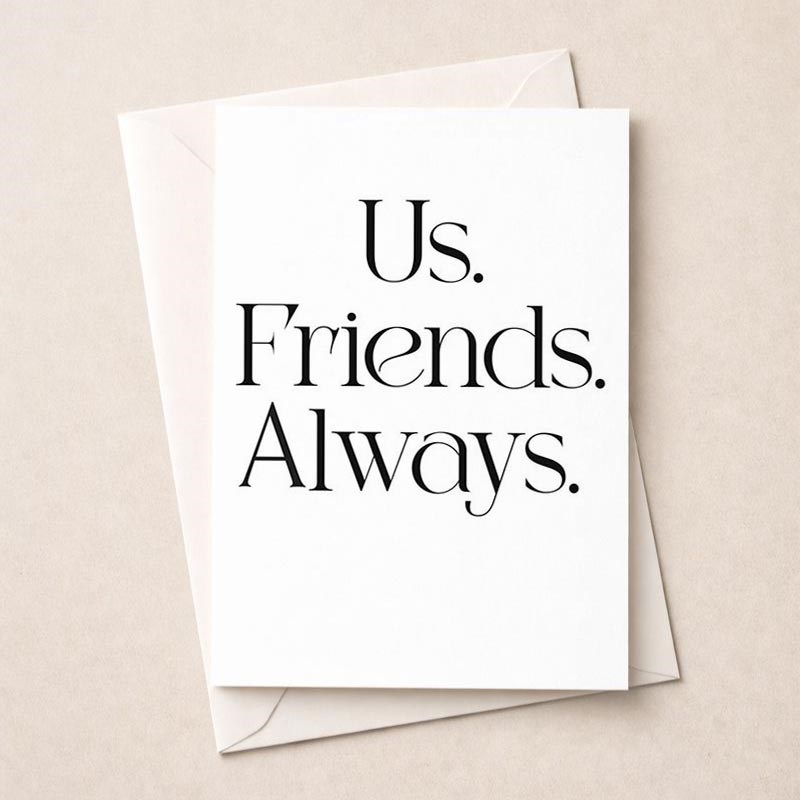 An image of Friendship Card - Us Friends Always