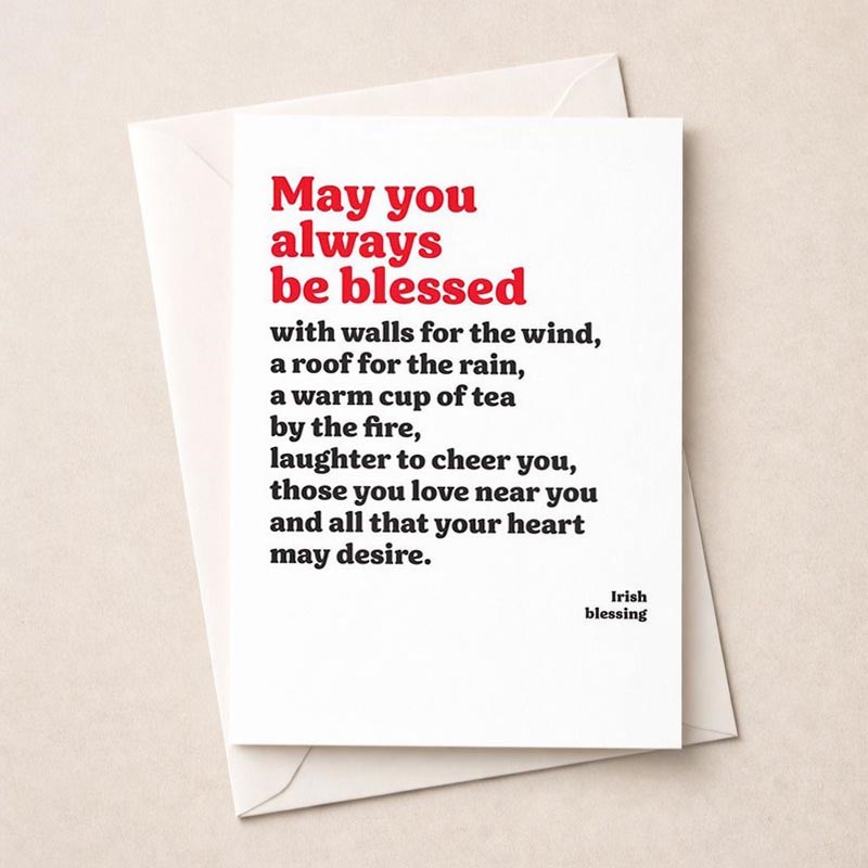 An image of Open Card - May You Always Be Blessed