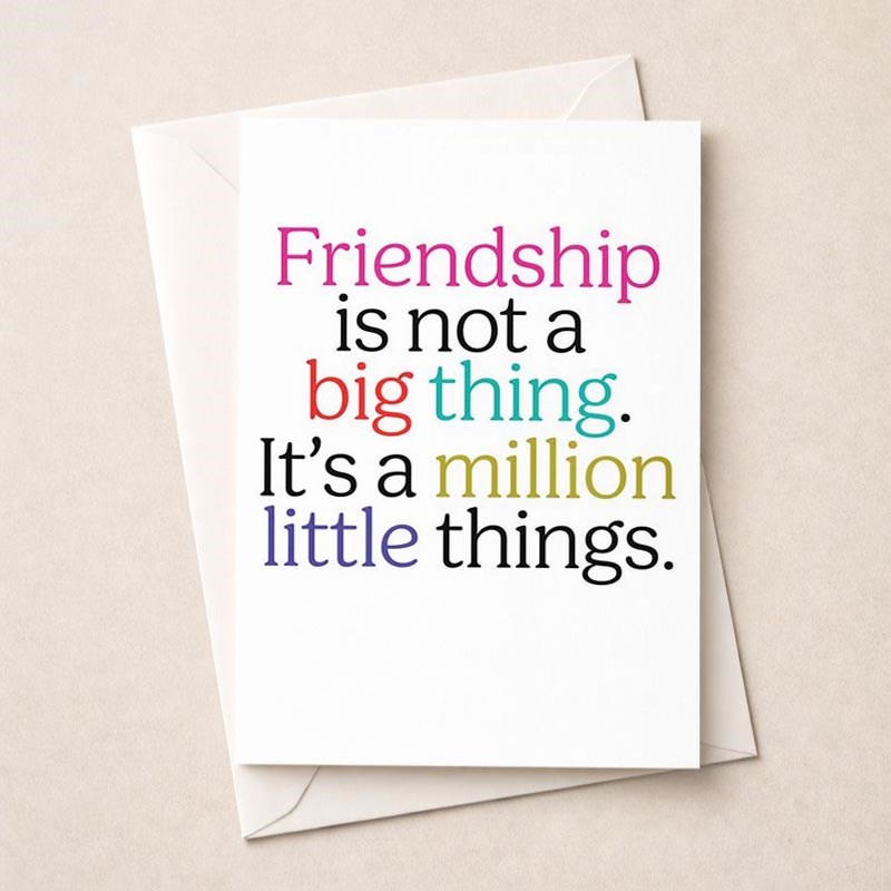 An image of Friendship Card - Friendship