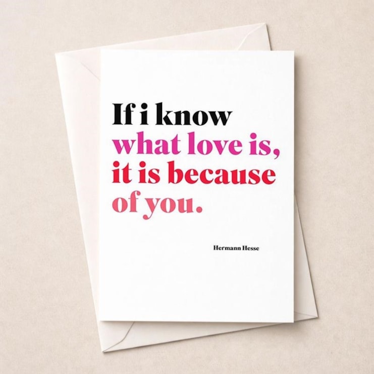 Just To Say Card - I Know What Love Is Just To Say Card - I Know What Love Is