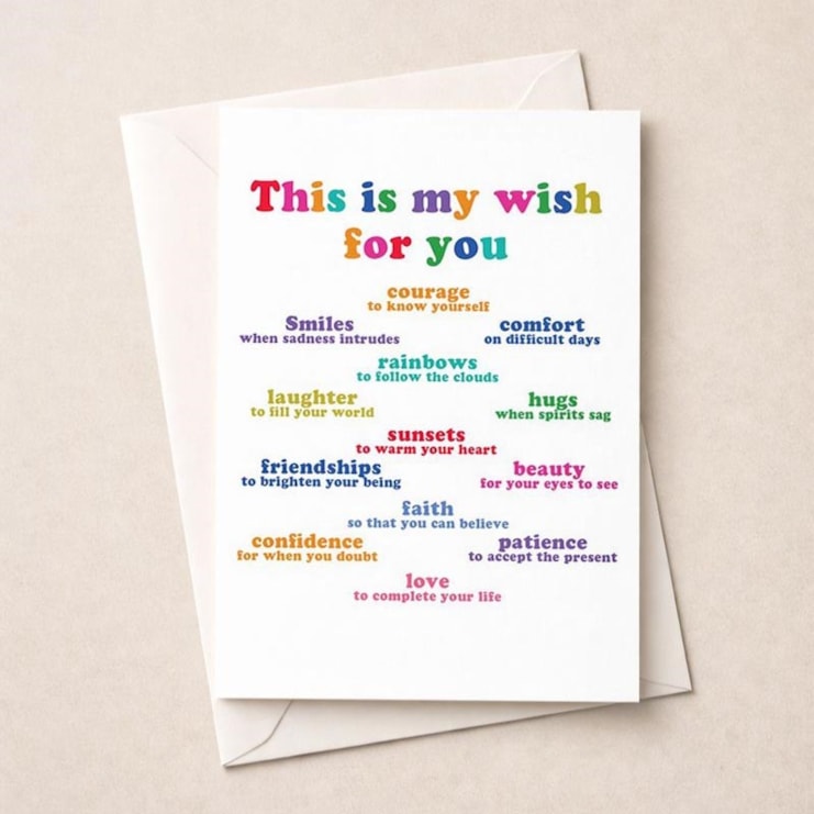 Just To Say Card - This Is My Wish For You Just To Say Card - This Is My Wish For You