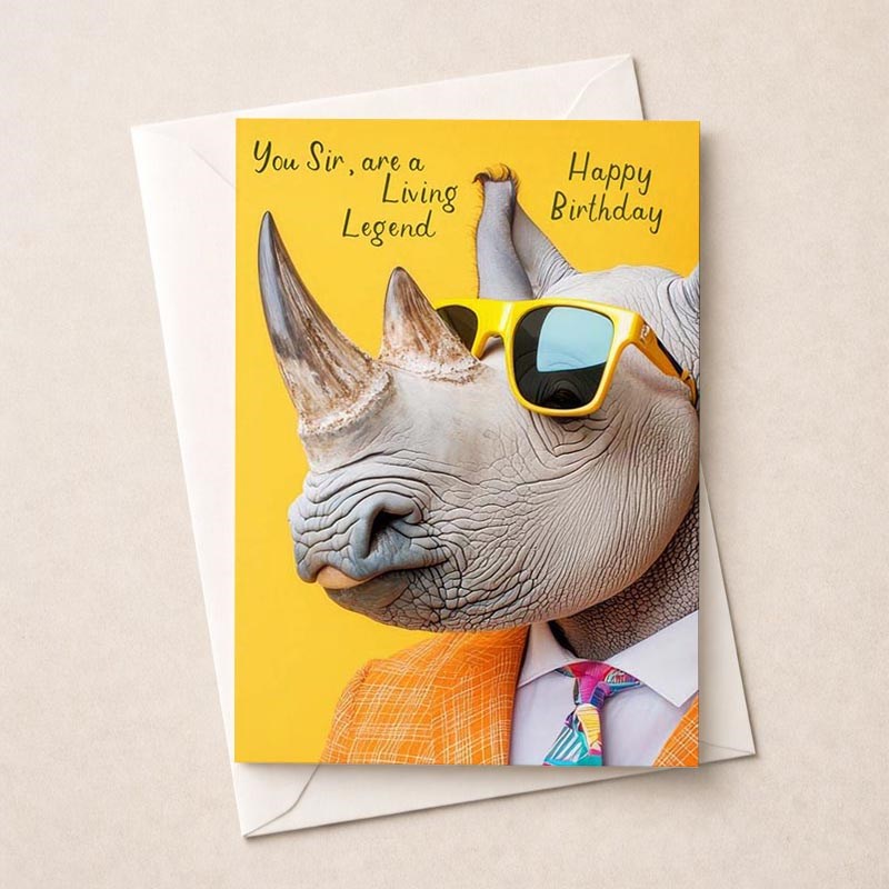 An image of Birthday Card - You Sir Are A Living Legend