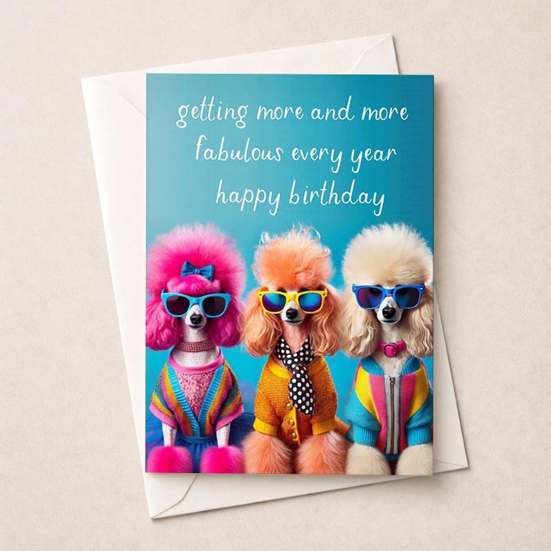 An image of Birthday Card - More And More Fabulous