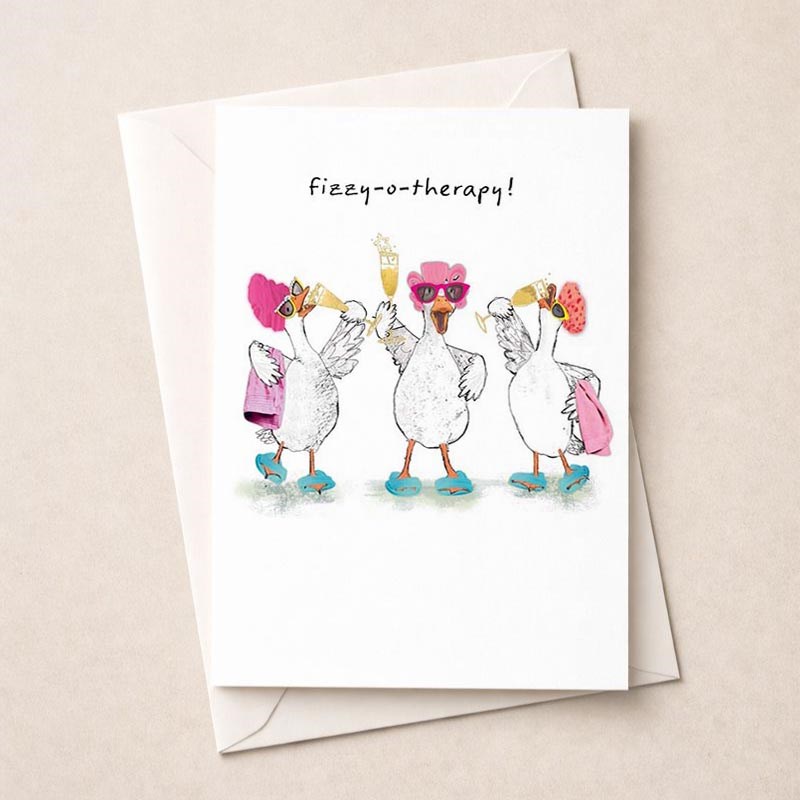 An image of Open Card - Fizzy-O-Therapy Ducks