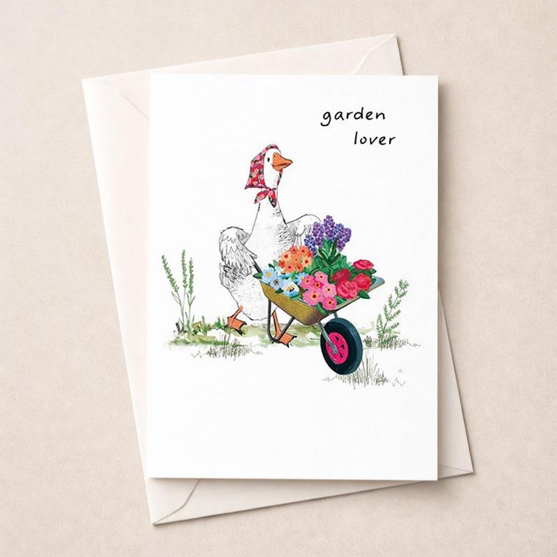 An image of Open Card - Garden Lover Duck