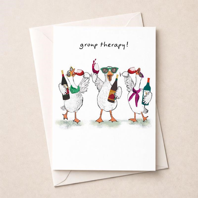 An image of Open Card - Group Therapy Ducks