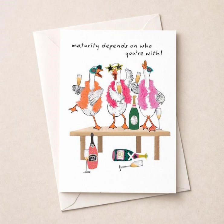 Open Card - Maturing Depends On Who You're With Open Card - Maturing Depends On Who You're With