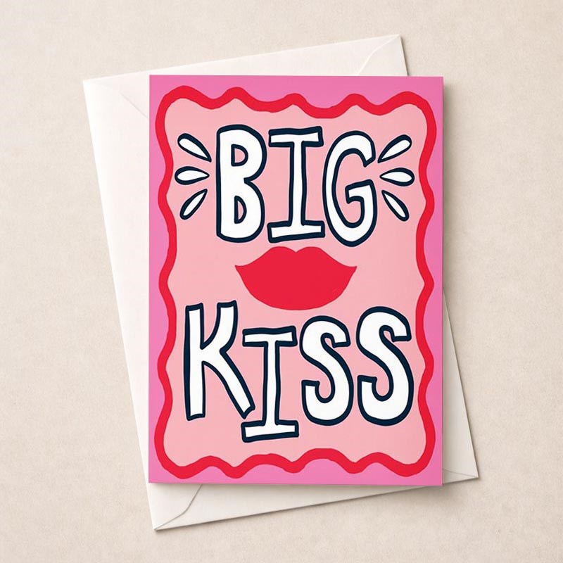 An image of Anniversary Card - Big Kiss