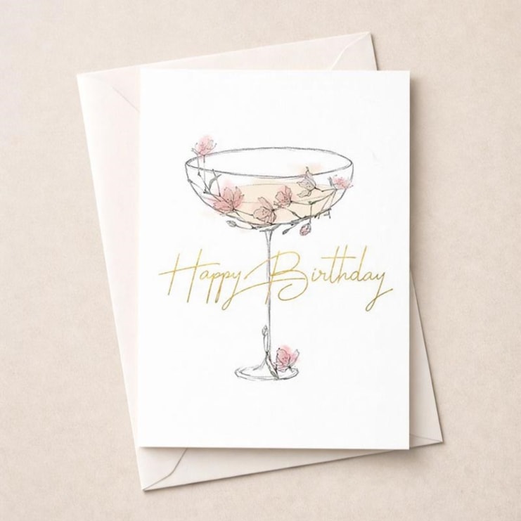 Birthday Card - Birthday Cocktail Birthday Card - Birthday Cocktail