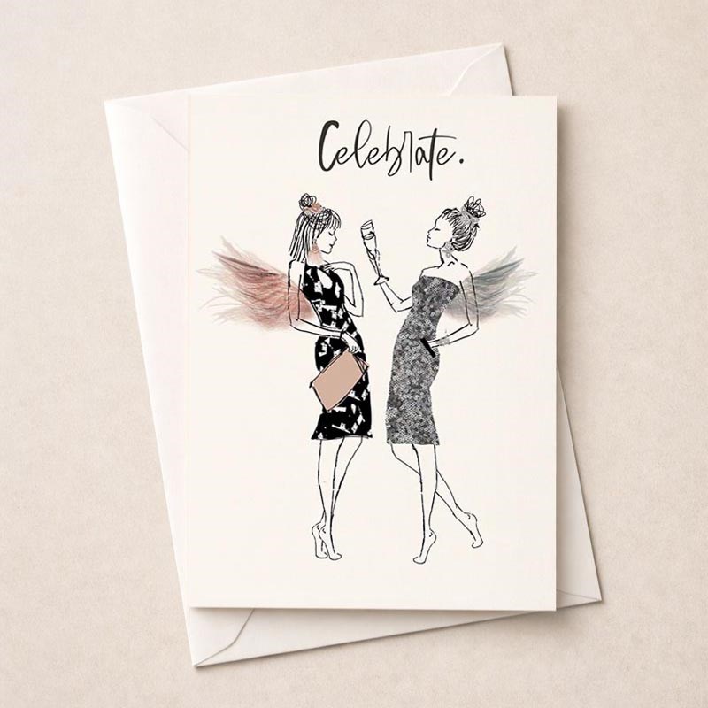 An image of Congratulations Card -  Angels