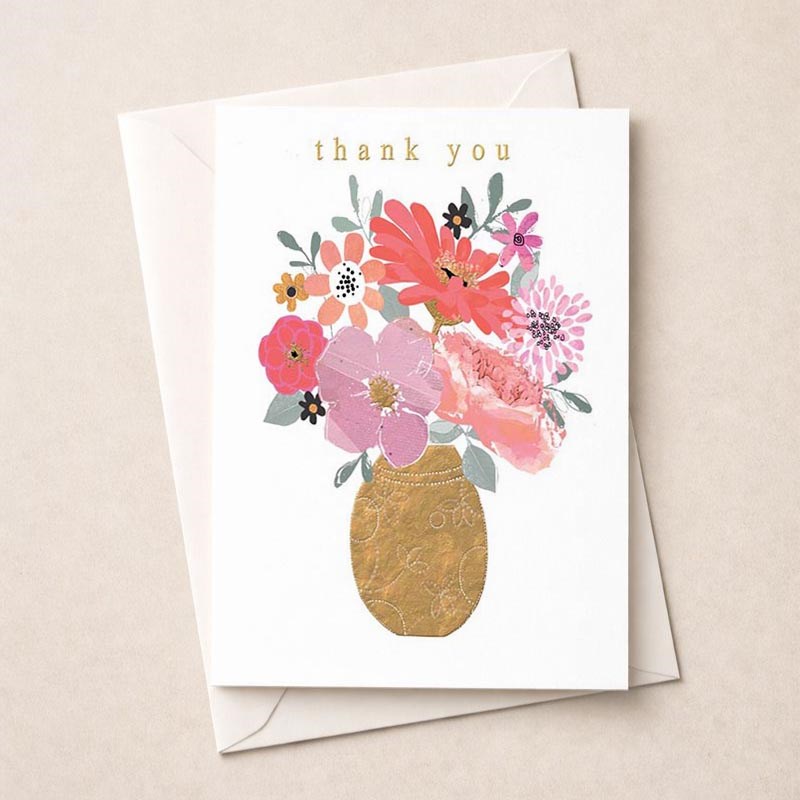 An image of Thank You Card - Thank You Flowers