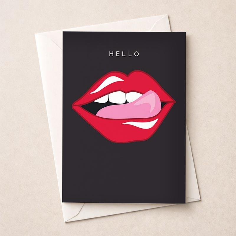An image of Open Card - Hello Lips
