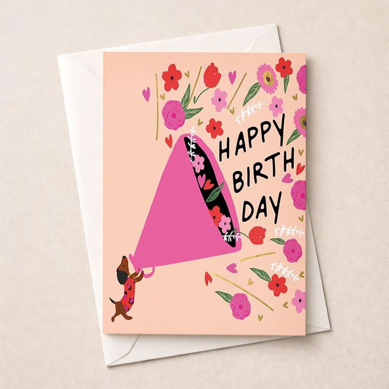 An image of Birthday Card - Birthday Flowers