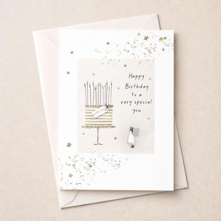 Birthday Card - Little Fairy & Birthday Cake Birthday Card - Little Fairy & Birthday Cake