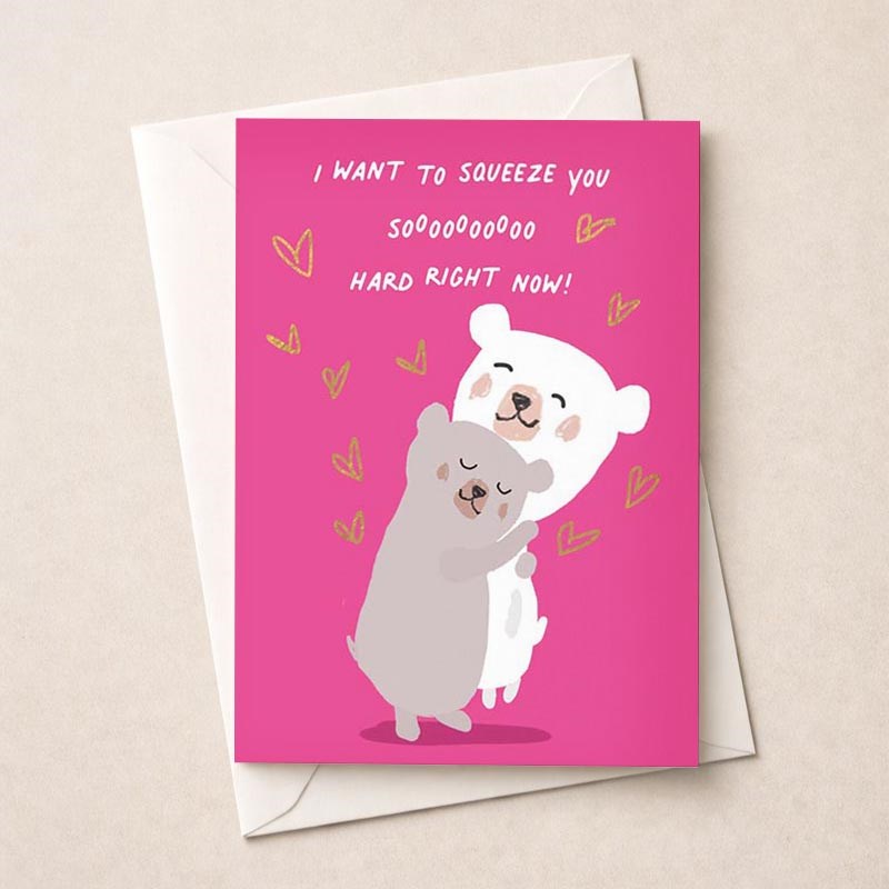 An image of Thinking Of You Card - Bear Hugs