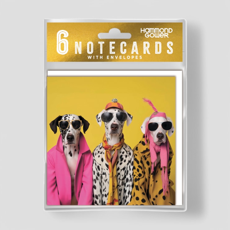 Hanging Notecard Set - Dapper Dalmatians